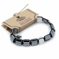 Bracelet Shamballa Hématite Magnétique -  Cuboïdes Roses