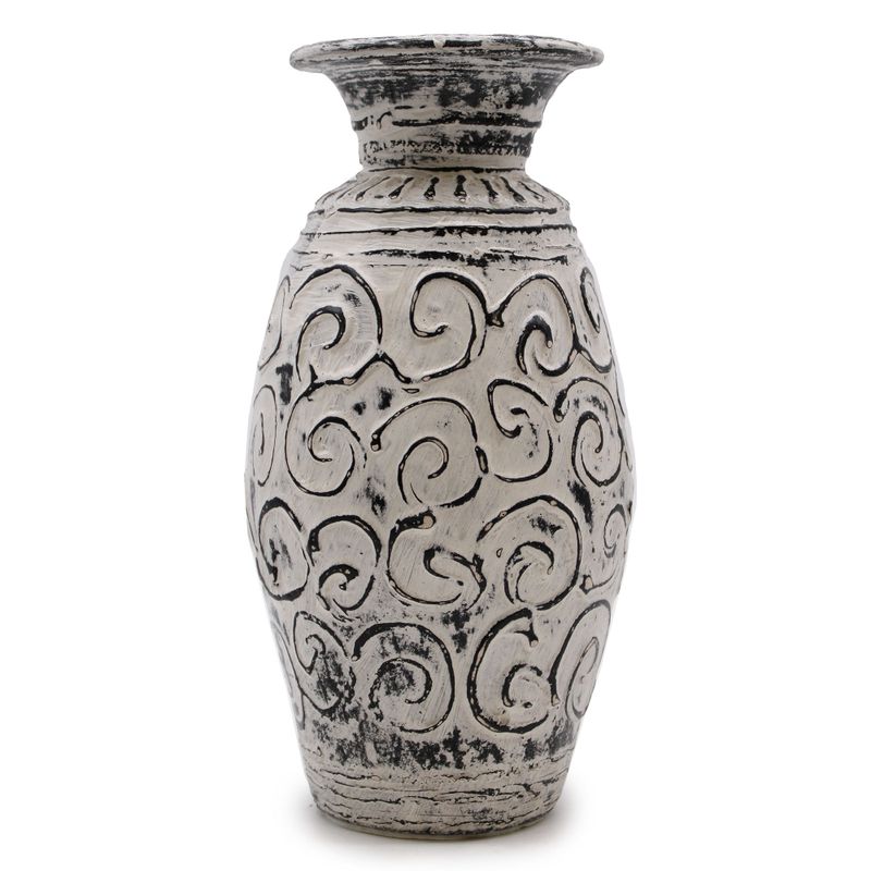 Vase en Forme de Tourbillons - Crème