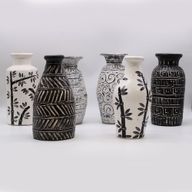 Vase Droit Grec - Chocolat