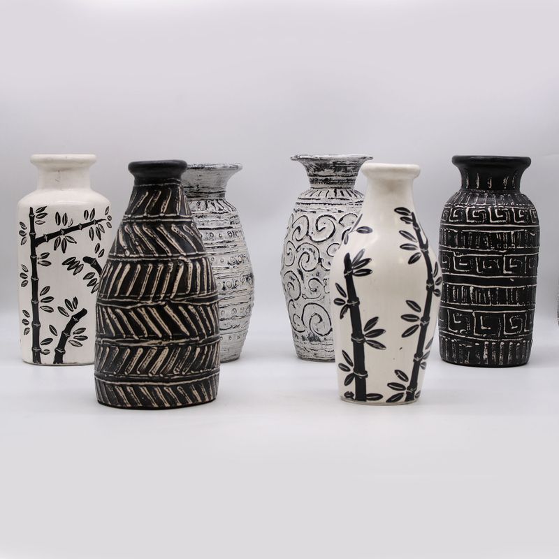 Vase Droit Grec - Chocolat