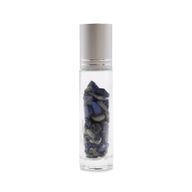 Bouteille Roll-On d'Huile Essentielle avec Gemme - Sodalite - Bouchon Argenté