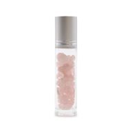 Bouteille Roll-On d'Huile Essentielle avec Gemme - Quartz Rose - Bouchon Argenté