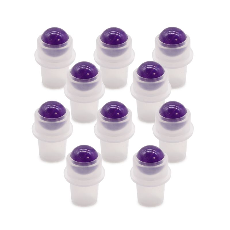 Extrémité de Roll-On de Gemme pour Bouteille de 5ml - Améthyste