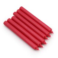 Bougies de Dîner de Couleur Unie en Vrac - Rouge - Pack de 100