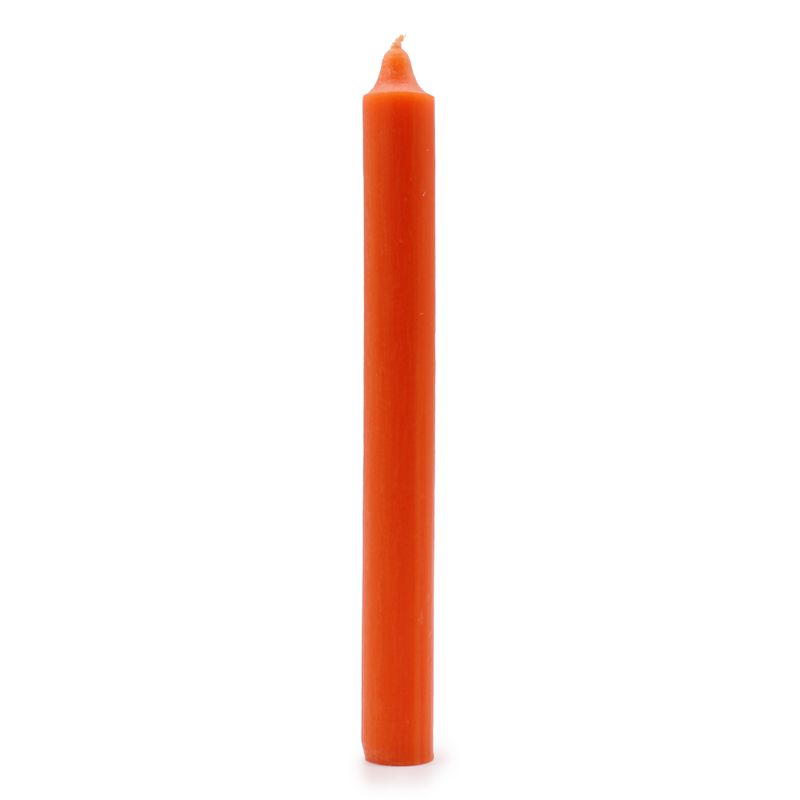 Bougies de Dîner de Couleur Unie en Vrac - Orange - Pack de 100