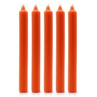 Bougies de Dîner de Couleur Unie en Vrac - Orange - Pack de 100