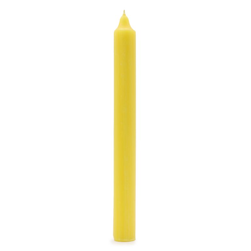 Bougies de Dîner de Couleur Unie en Vrac - Jaune Citron - Pack de 100