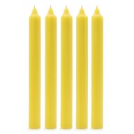 Bougies de Dîner de Couleur Unie en Vrac - Jaune Citron - Pack de 100