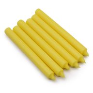 Bougies de Dîner de Couleur Unie en Vrac - Jaune Citron - Pack de 100