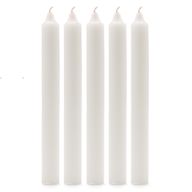 Bougies de Dîner de Couleur Unie en Vrac - Blanc - Pack de 100