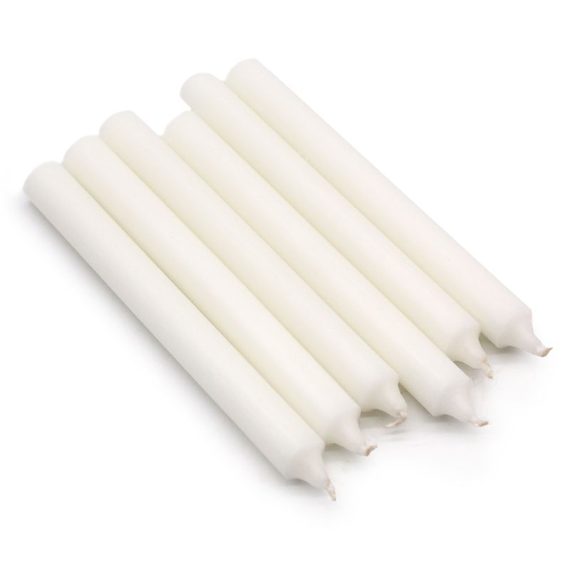 Bougies de Dîner de Couleur Unie en Vrac - Blanc - Pack de 100