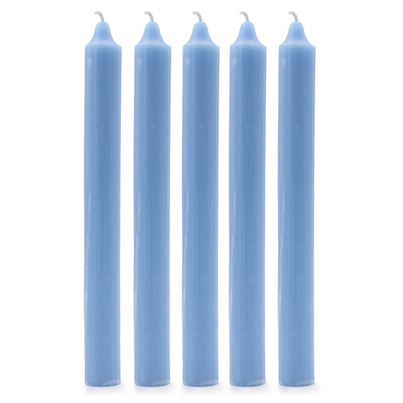 Bougies de Dîner de Couleur Unie en Vrac - Bleu Mer - Pack de 100
