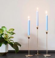 Bougies de Dîner de Couleur Unie en Vrac - Bleu Mer - Pack de 100