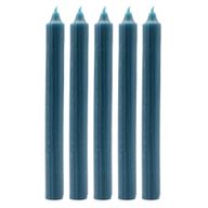 Ensemble de Bougies de Table de Couleur Unie - Paquet de 21 - Sarcelle
