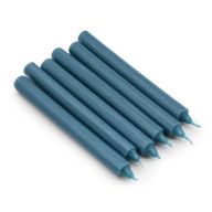 Ensemble de Bougies de Table de Couleur Unie - Paquet de 21 - Sarcelle