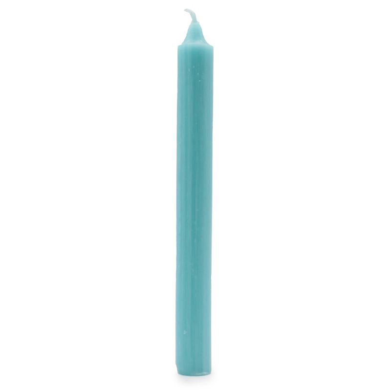Bougies de Dîner de Couleur Unie en Vrac - Turquoise - Pack de 100