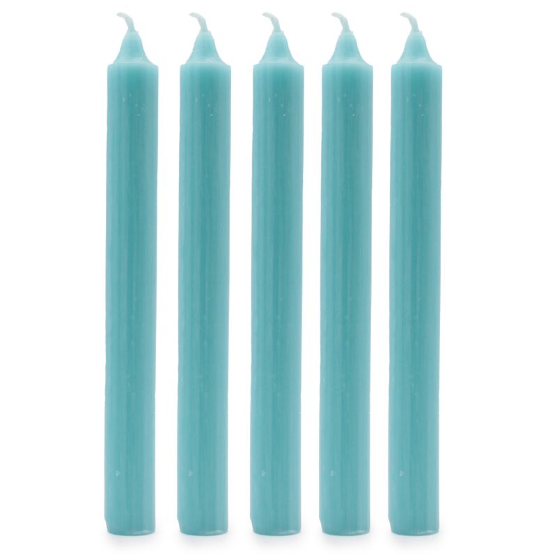 Bougies de Dîner de Couleur Unie en Vrac - Turquoise - Pack de 100