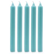 Bougies de Dîner de Couleur Unie en Vrac - Turquoise - Pack de 100