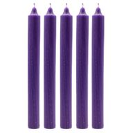 Bougies de Dîner de Couleur Unie en Vrac - Violet - Pack de 100
