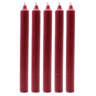 Bougies de Dîner de Couleur Unie en Vrac - Bordeaux - Pack de 100