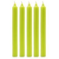 Bougies de Dîner de Couleur Unie en Vrac - Vert Citron - Pack de 100