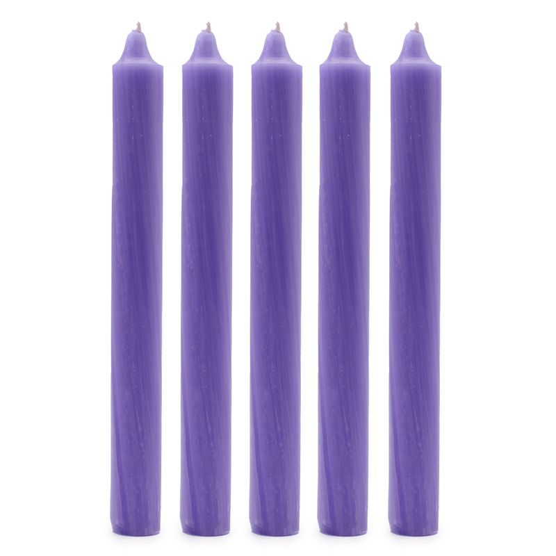 Bougies de Dîner de Couleur Unie en Vrac - Lilas - Pack de 100