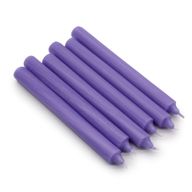 Bougies de Dîner de Couleur Unie en Vrac - Lilas - Pack de 100