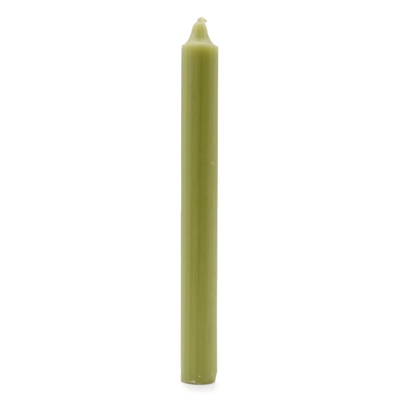 Bougies de Dîner de Couleur Unie en Vrac - Olive - Pack de 100