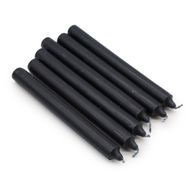Bougies de Dîner de Couleur Unie en Vrac - Noir - Pack de 100