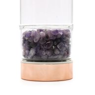 Bouteille Infuseur à Thé en Verre - Rose Doré - Améthyste