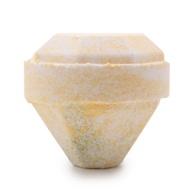 Bombe de Bain Rubi avec Gemme - Blanc et Or