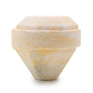 Bombe de Bain Rubi avec Gemme - Blanc et Or