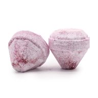 Bombe de Bain Rubi avec Gemme - Blanc et Rouge