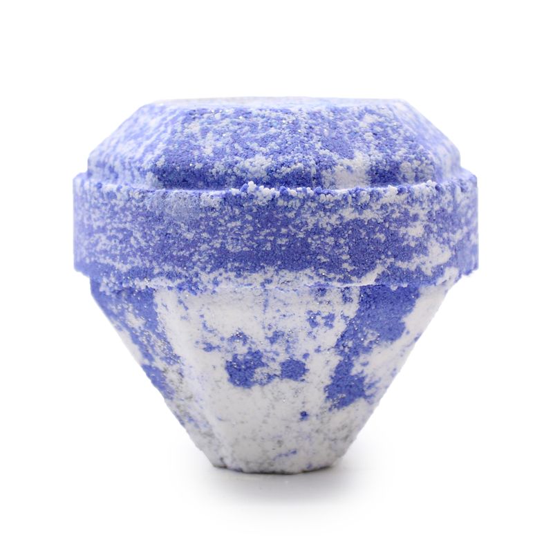 Bombe de Bain Rubi avec Gemme - Blanc et Bleu