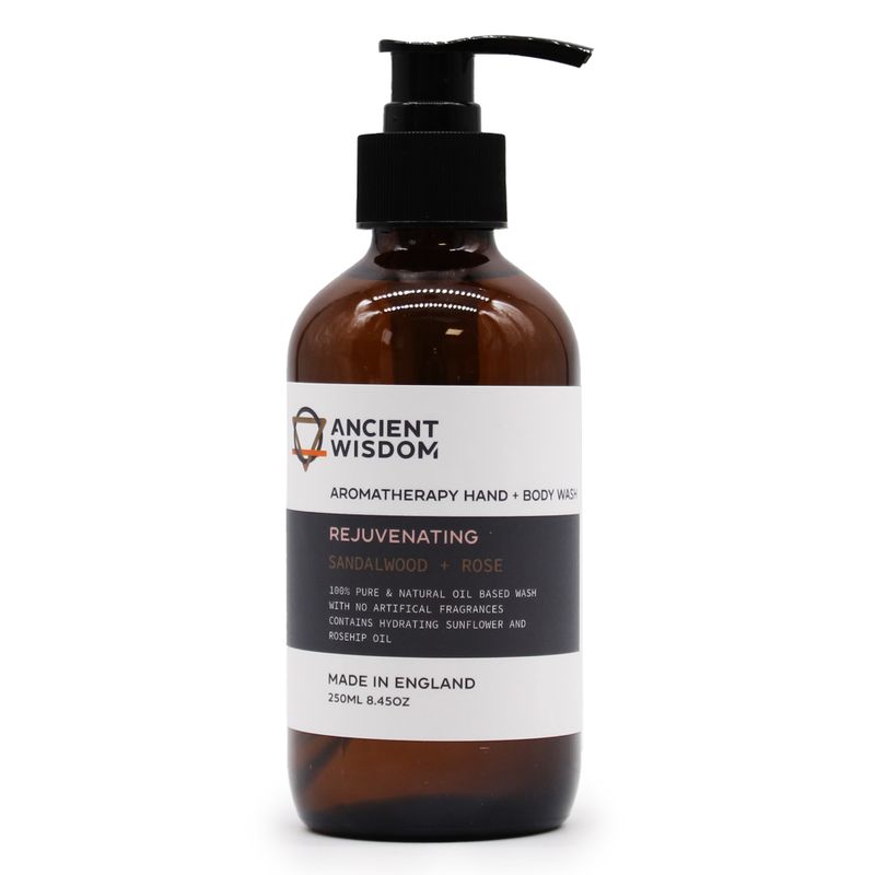 Nettoyant Mains & Corps au bois de santal et à la rose 250 ml