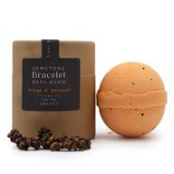 Bombe de Bain avec Bracelet en Gemme - Oeil de Tigre
