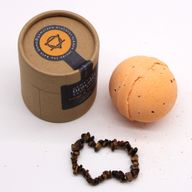 Bombe de Bain avec Bracelet en Gemme - Oeil de Tigre