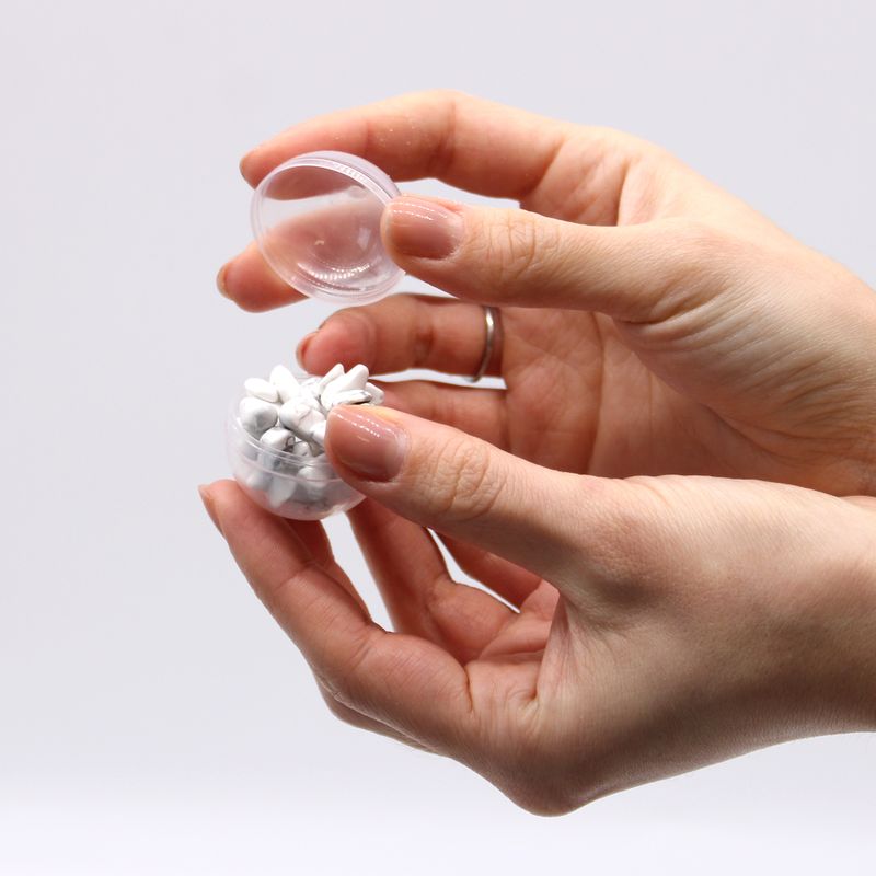 Bombe de Bain avec Bracelet en Gemme - Jaspe Blanc