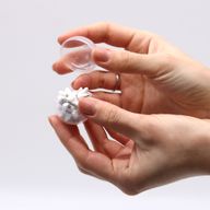 Bombe de Bain avec Bracelet en Gemme - Jaspe Blanc