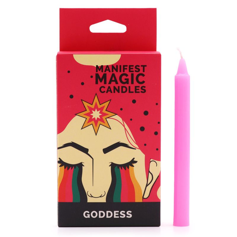 Bougies Magiques Ésotériques (pack de 12) - Rose