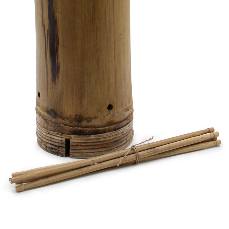 Présentoir Tube Bambou 8 Piquets - 68x15cm