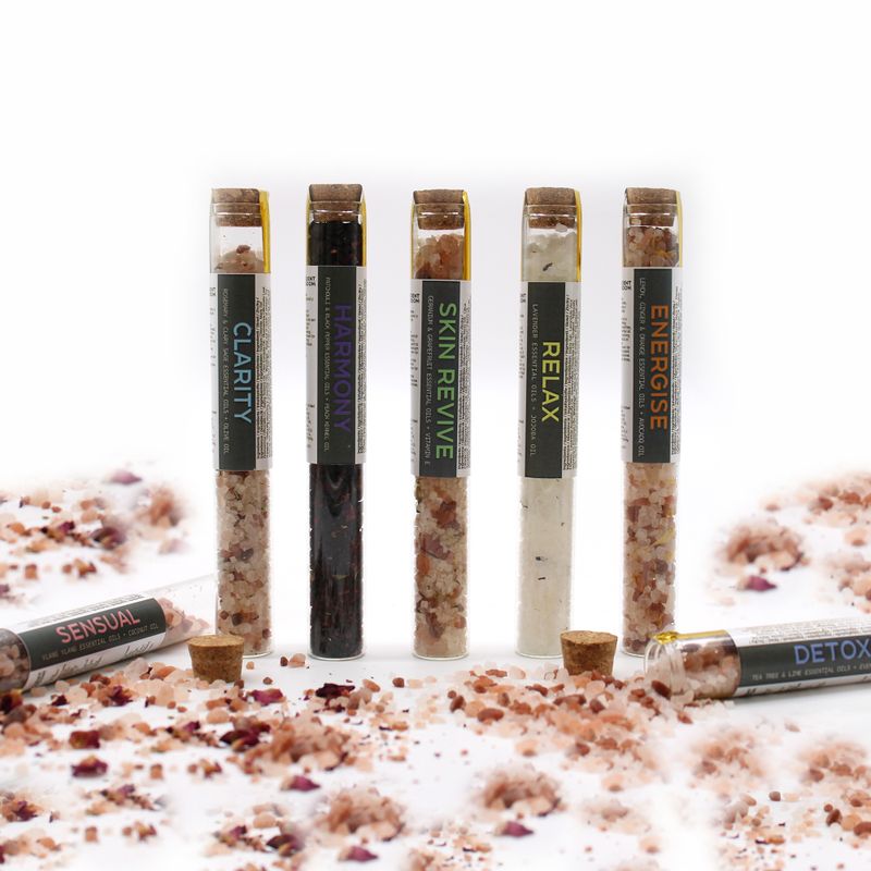 Sels de Bain en Flacons - Coffret Cadeau de 7