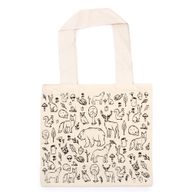 Grand Sac de Shopping en Coton - 38x42cm - Vie en Forêt - 10oz