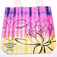 Sac en Coton Tye-Dye (6oz) - 38x42x12cm - Lotus Bouddha - Multi Col - Sangle Naturelle
