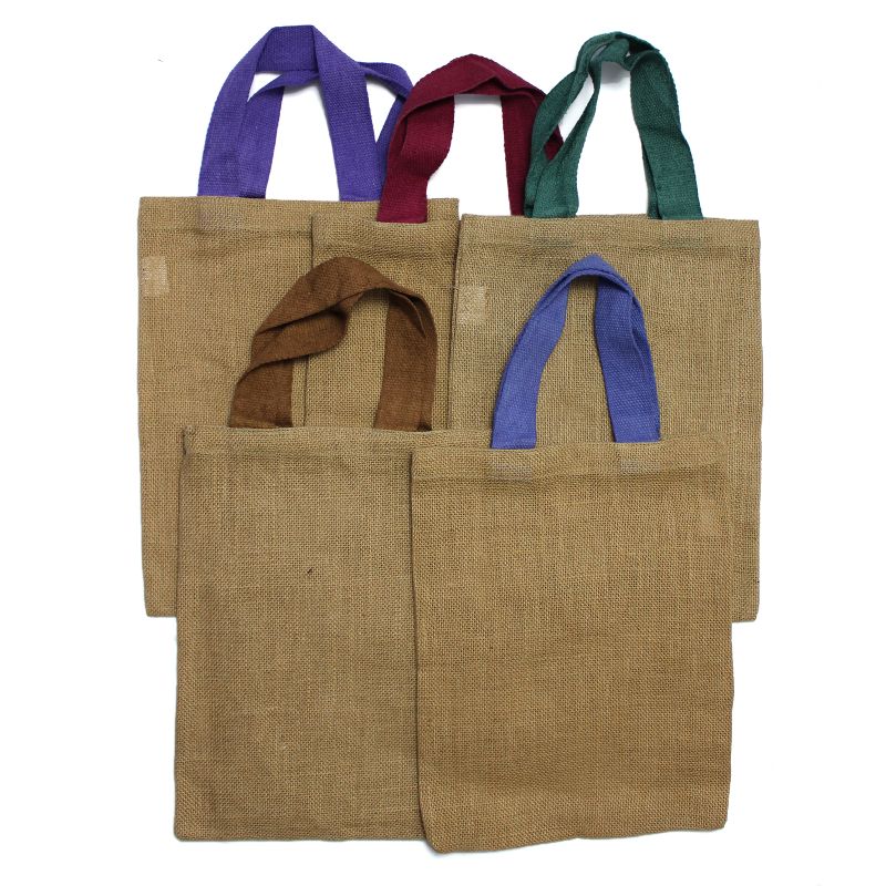Sac à Main en Jute - 5 Couleur de Sangle Assorties