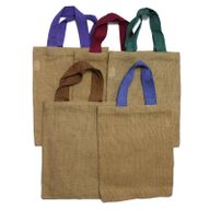 Sac à Main en Jute - 5 Couleur de Sangle Assorties