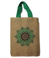 Sac à Main en Jute - 5 Motifs Mystiques Assortis