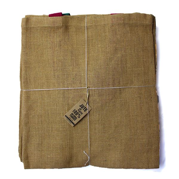 Grand Sac à Main en Jute -5 Poignées de Couleurs Assorties