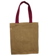 Grand Sac à Main en Jute -5 Poignées de Couleurs Assorties