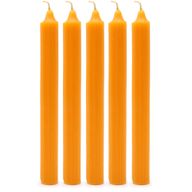 Ensemble de Bougies de Table de Couleur Unie - Paquet de 21 - Mangue